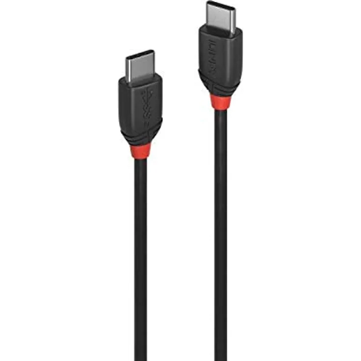 1,5m USB 3.1 Typ C Kabel 3A, Black Line
