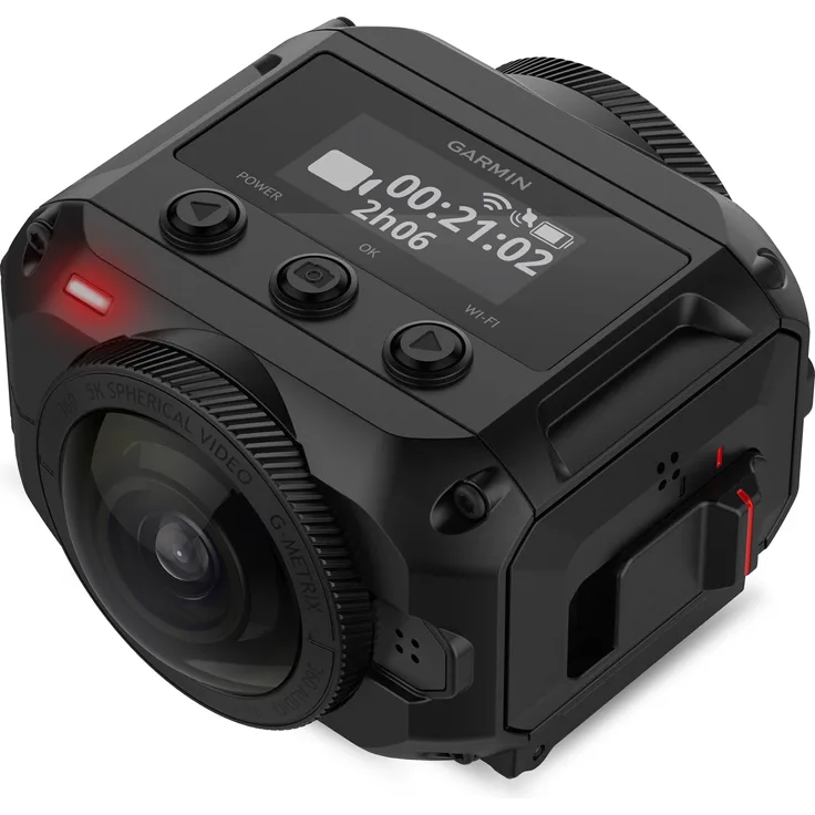 Garmin VIRB 360 - wasserdichte 360-Grad-Kamera mit GPS und bis zu 5,7K-30fps Auflösung oder 4K-30fps mit Auto-Stitching Funktion und sphärischer Bildstabilisierung