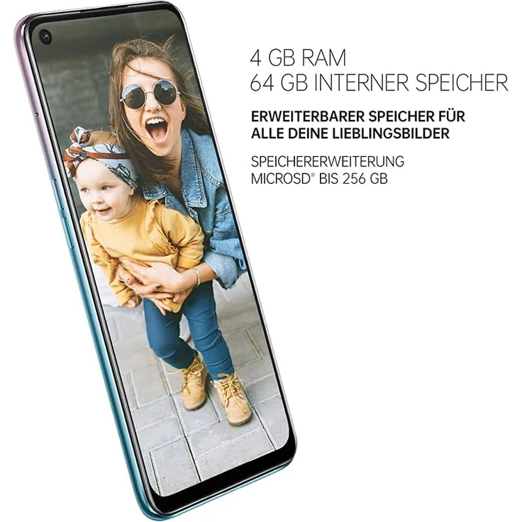 Oppo A54 5G Smartphone 16,5cm (6,5 Zoll) LTPS-Display, 64GB interner Speicher, 4GB RAM, Dual-SIM, Android 11, Fanstastic Purple – Bild 3
