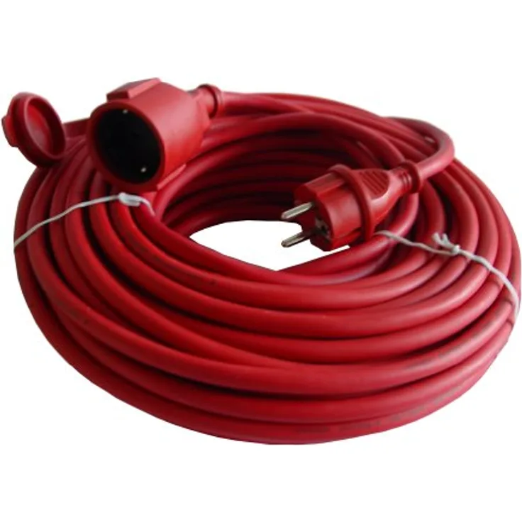 UNITEC 44548 Gummi-Verlängerung H07RN-F 3G 1,5 mm², 25m, rot