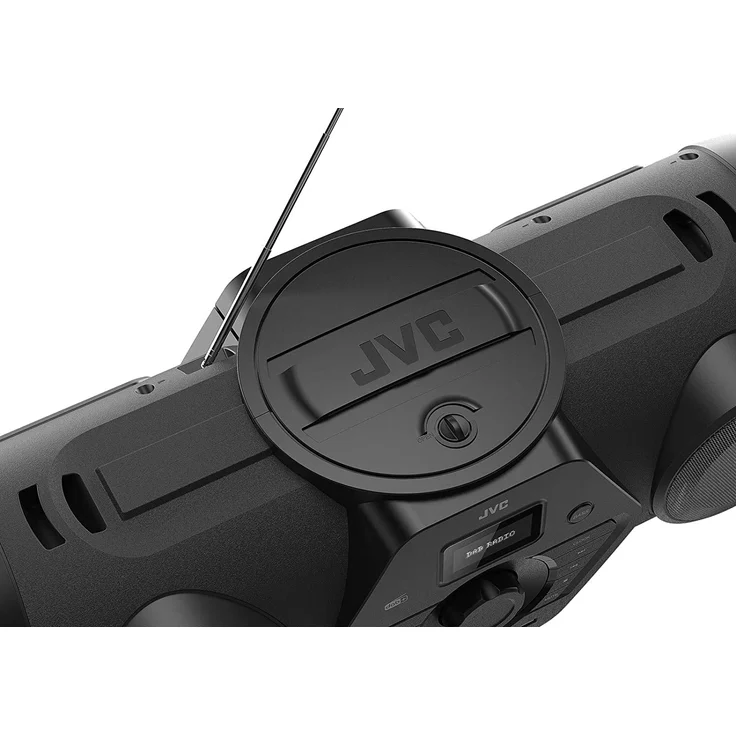 JVC Boomblaster RV-NB300DAB, 2 x 30 Watt, DAB+, UKW, Bluetooth, CD, USB, Line-In, Gitarren- & Mikrofoneingang, Fernbedienung – Bild 5