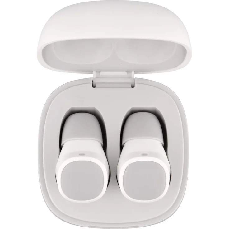 STREETZ Stereo Bluetooth Kopfhörer, Kabellose In Ear Earbuds mit Premium Klangprofil, besonders klein und leicht, IPX6 Wasserschutzklasse, Bequemer Halt, Bluetooth 5.0 (Weiß) BD002 Slim