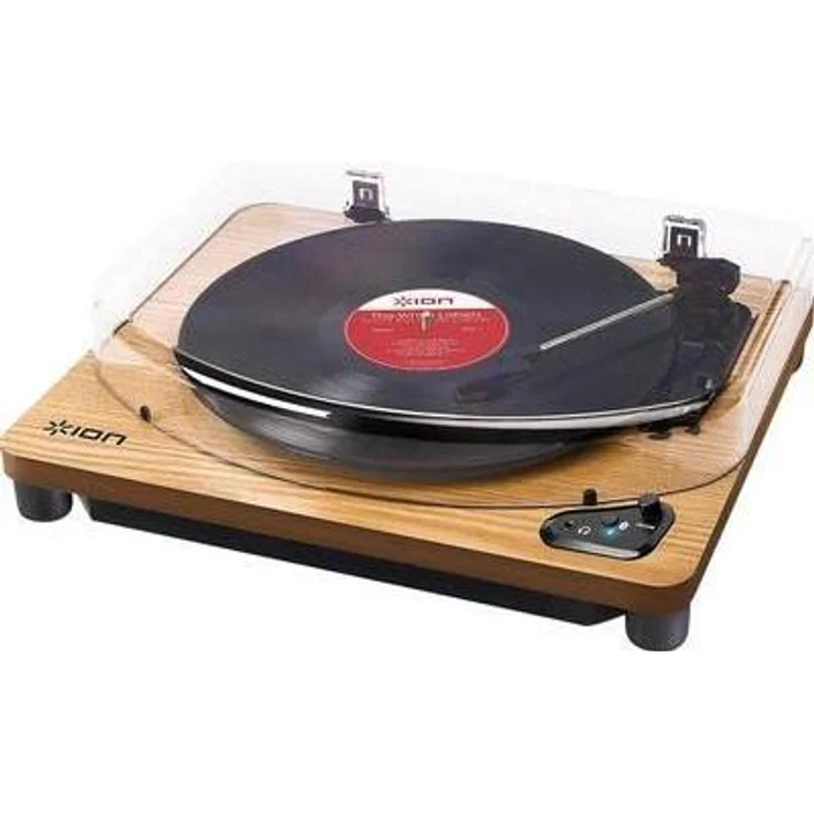 ION Audio USB-Plattenspieler AIR LP WD Riemenantrieb Holz (AIRLPWD) braun – Bild 1