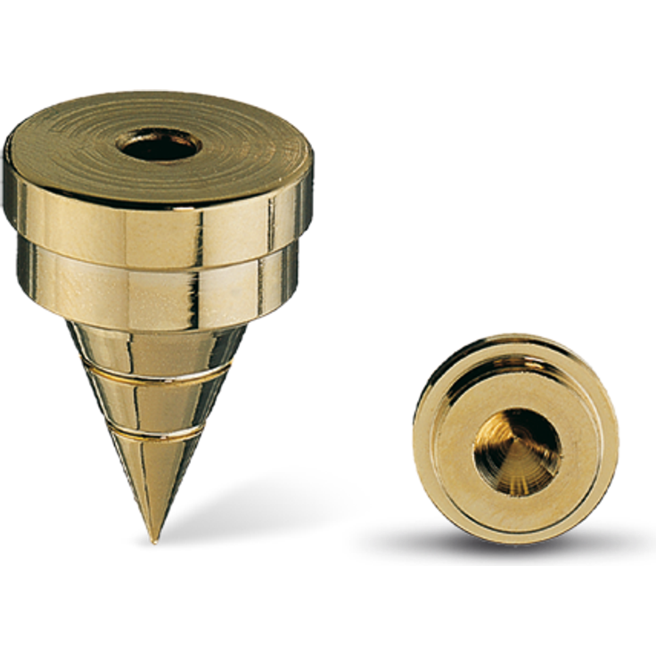 Oehlbach Spike S 2000 - Hochwertiges Spike-Set aus Vollmetal mit Unterlegscheibe | Perfekt für kleine & große Lautsprecher - 4 Stück Chrom