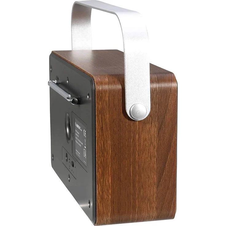 DR 860 Senioren Digitalradio, DAB+, UKW, TFT-Farbdisplay, Retrostil, Holz, braun, silber – Bild 5