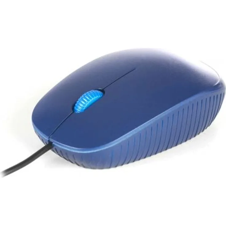 NGS Flame - Optische Maus mit 1000 dpi und Kabel. Maus mit USB-Anschluss. Blau