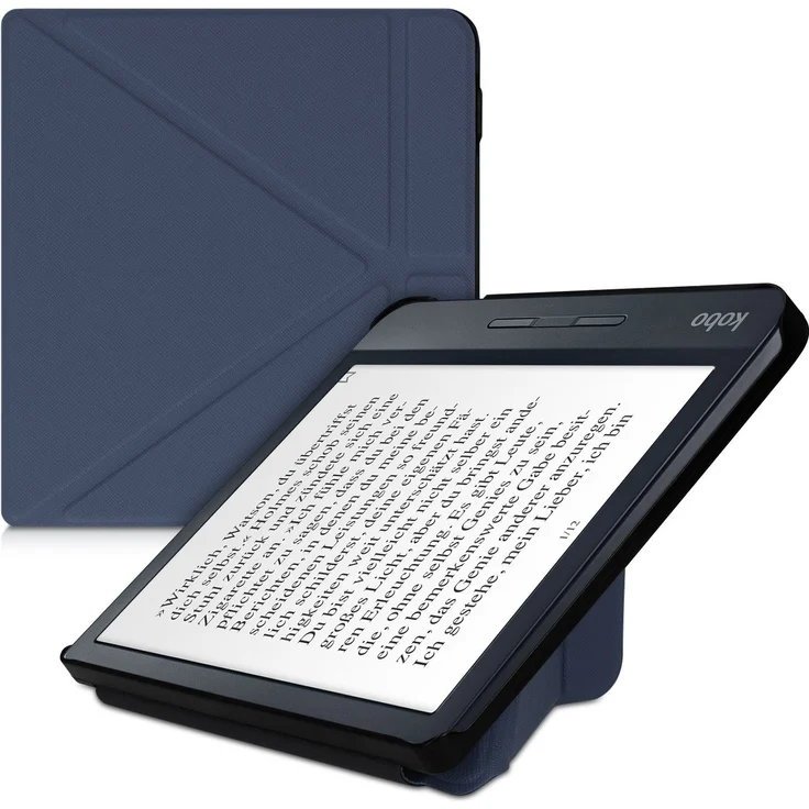 kwmobile E-Reader-Hülle, Hülle für Kobo Libra H2O - Kunstleder eReader Schutzhülle - Flip Cover Case