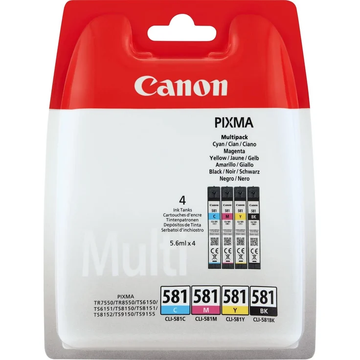 CANON INK CLI-581 C-M-Y-BK MULTI BL SEC – Bild 1