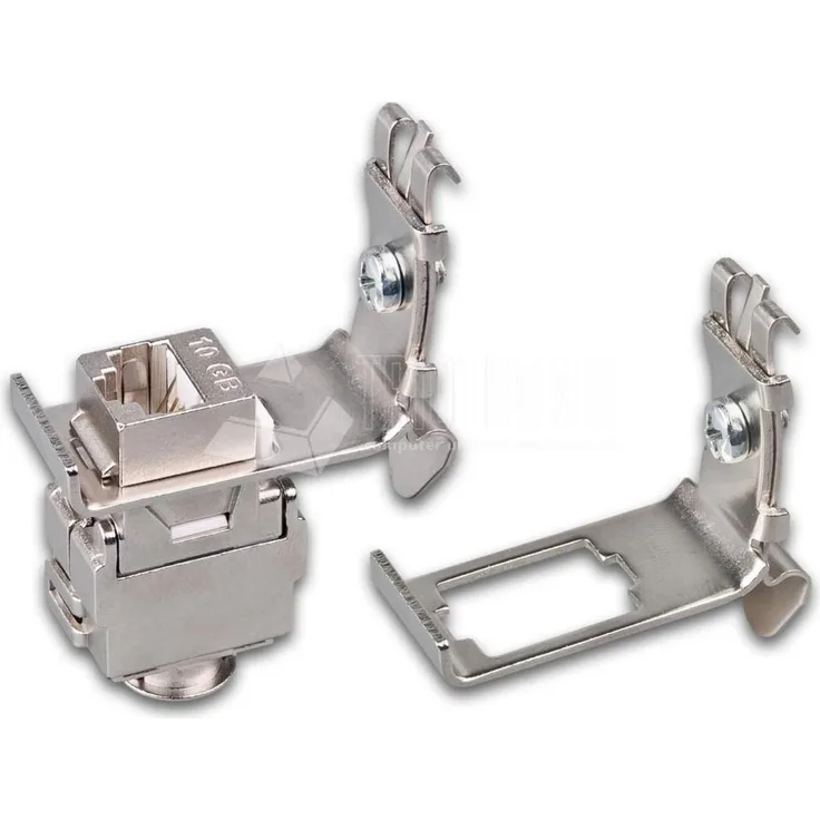 Wirewin Hutschienenadapter für Montage eines Keystone Jacks, Metall Keystone System (WKS DIN RAIL HOLDER 1)