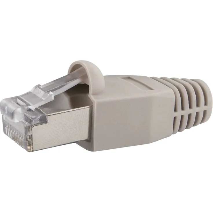 SCHWAIGER CAT 6 Netzwerkstecker, Crimp Stecker Adapter mit Knickschutz »RJ45 Stecker Set«