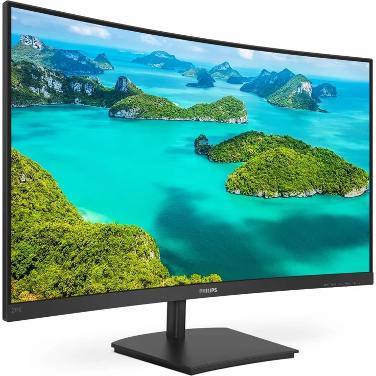 Philips 241E1SCA 59 cm (23,6 Zoll) Curved Monitor (VGA, HDMI, 4 ms Reaktionszeit, 1920 x 1080, 75 Hz, FreeSync) schwarz – Bild 2