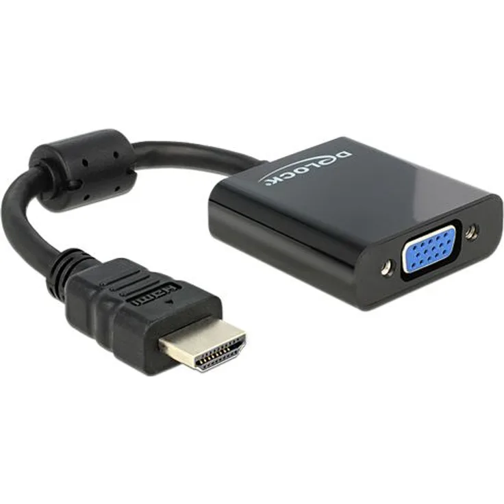 DeLock Adapterkabel HDMI-A St > VGA Buchse schwarz