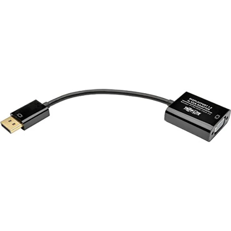 Tripp Lite P134-06N-VGA-V2 Aktiver DisplayPort-auf-VGA-Adapter-Videokonverter, DP ver 1.2 (Stecker-Buchse), 15cm