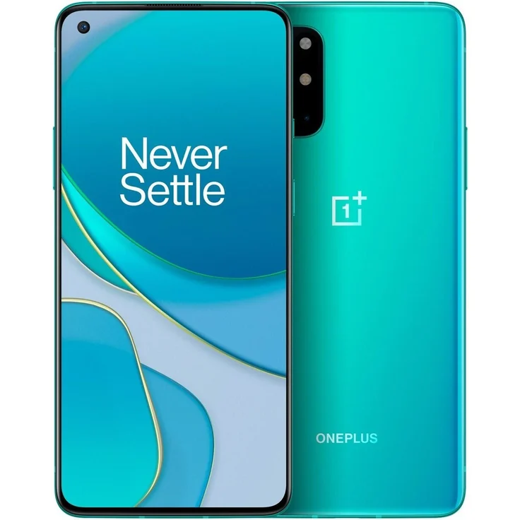 OnePlus 8T 5G Smartphone 16,64cm (6,55 Zoll) AMOLED-Display, 256GB interner Speicher, 12GB RAM, Dual-SIM, Android, Aquamarine Green – Bild 1