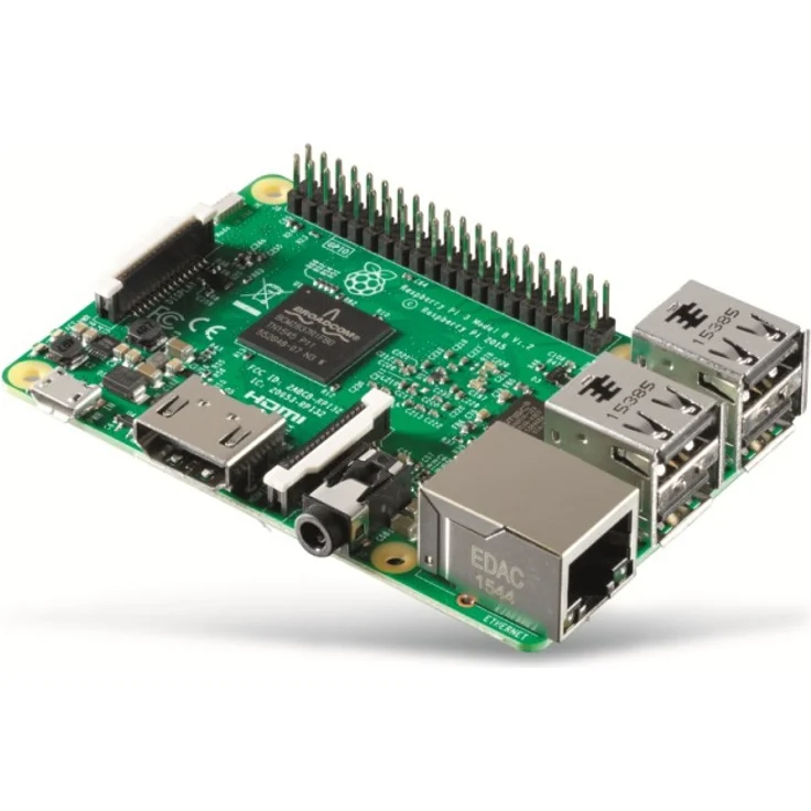 Raspberry Pi 3 Model B ARM-Cortex-A53 4x 1,2GHz, 1GB RAM, WLAN, Bluetooth, LAN, 4x USB – Bild 2