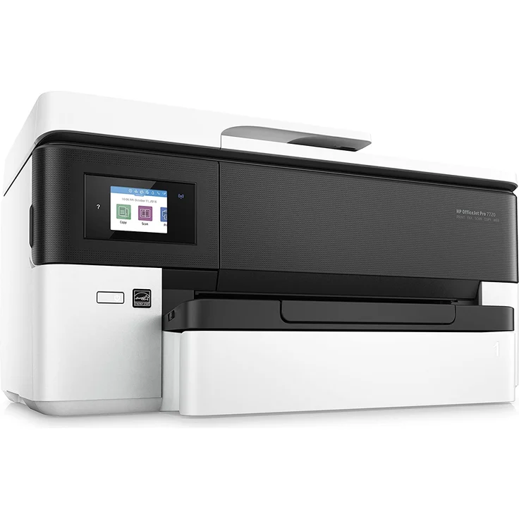 HP OfficeJet Pro 7720 (4-in-1) Multifunktionsdrucker - (Thermal Inkjet) Farbe, Druckgeschwindigkeit: 22 s/w, 18 Farbe, Auflösung: 4800 x 1200, USB, LAN, RJ-11, WLAN, AirPrint, Mobile Print, Cloud Print (Y0S18A) – Bild 5