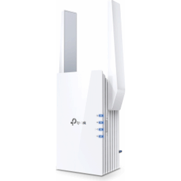 TP-LINK RE605X AX1800 Wi-Fi 6 Range Extender 2xexterne Antennen 1xGigabit-Anschluss an der Wand angeschlossen – Bild 2