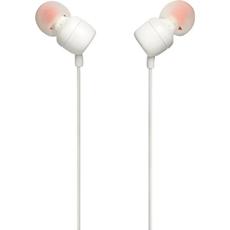 JBL Tune 110 In-Ear Kopfhörer mit Mikrofon, weiß – Bild 3