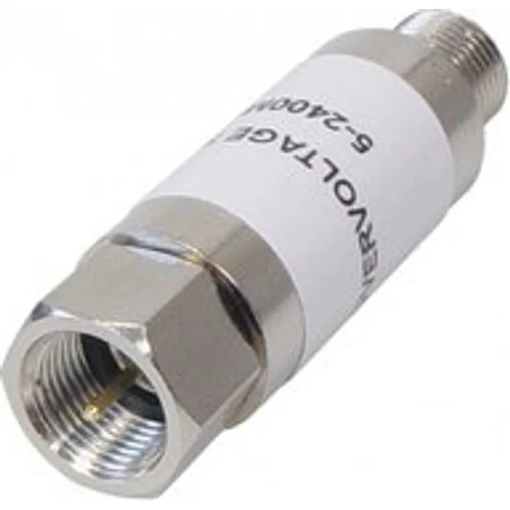 SAT-Überspannungsschutz F-Kupplung auf F-Stecker