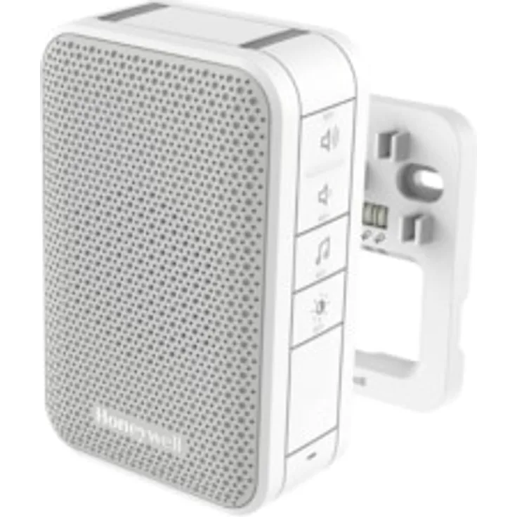 Honeywell Home 6-Klang Gong, Türklingel, mit LED-Blitzlicht und Lautstärkeregelung, weiß, DW313S