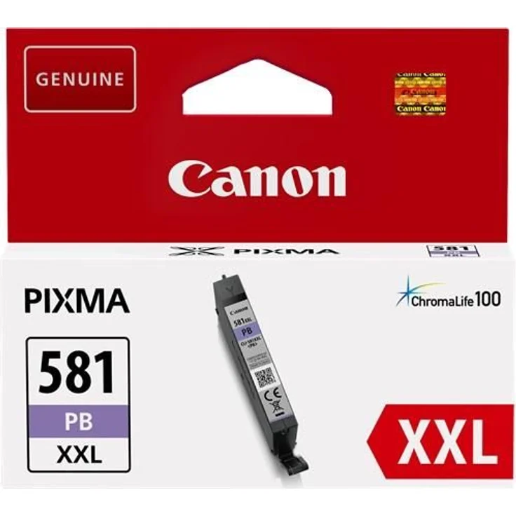 Canon CLI 581 XXL PB Original Tintenpatrone Photoblue für Pixma Drucker Pixma TR7550 TR8550 TS6150 TS6151 TS8150 TS8151 TS8152 TS9150 TS9155 TS6250 TS6251 TS8250 TS8251 TS8252 TS9550 – Bild 1