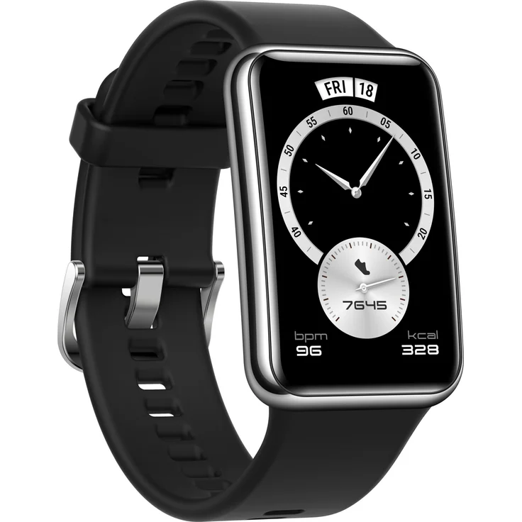 Huawei Watch Fit Elegant Smartwatch GPS, Unisex, Einheitsgröße, Kunsstoffarmband, Midnight Black – Bild 1