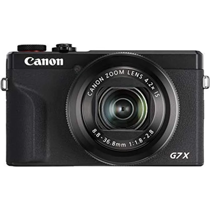Canon PowerShot G7 X Mark III Digitalkamera (20,1 MP, 4,2-fach optischer Zoom, 7,5cm (3 Zoll) LCD-Touchscreen, klappbar, DIGIC 8, 4K, Full-HD, WLAN, Bluetooth, Blendenautomatik, Zeitautomatik) schwarz
