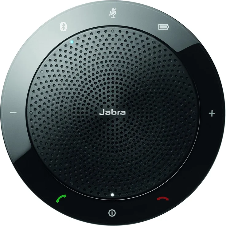 Jabra Speak 510+ MS Konferenzlautsprecher, Microsoft zertifizierter tragbarer Lautsprecher mit Bluetooth Adapter und USB-Anschluss, geeignet für Laptop, Smartphone und Tablet, Konferenzmikrofon, schwarz – Bild 2
