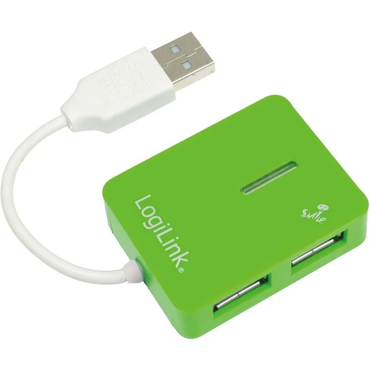 LogiLink ''Smile UA0138 der schnelle Hub Unterstützt den Modernen USB 2.0-Standard mit bis zu 480 Mbit-S und erweitert Ihren Anschluss UM weitere 4 Ports – Bild 1