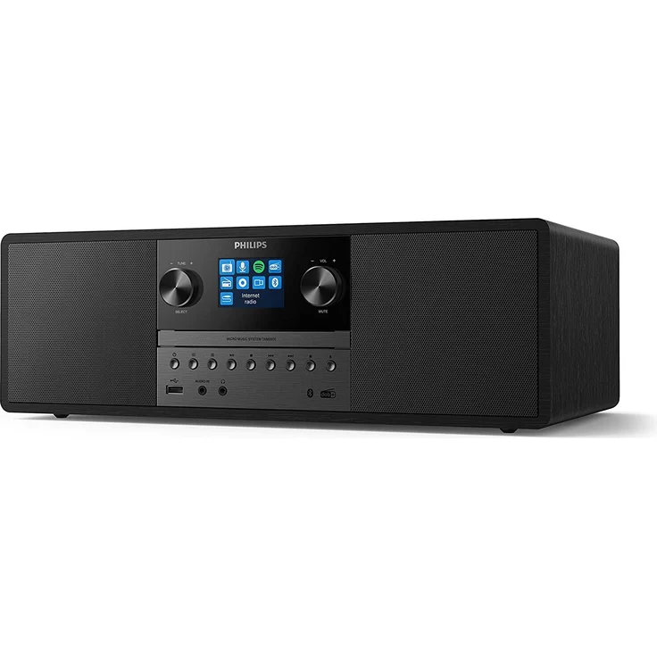 Philips TAM6805-10 Internetradio mit Bluetooth, WLAN, LED-Display, Wecker, schwarz – Bild 2