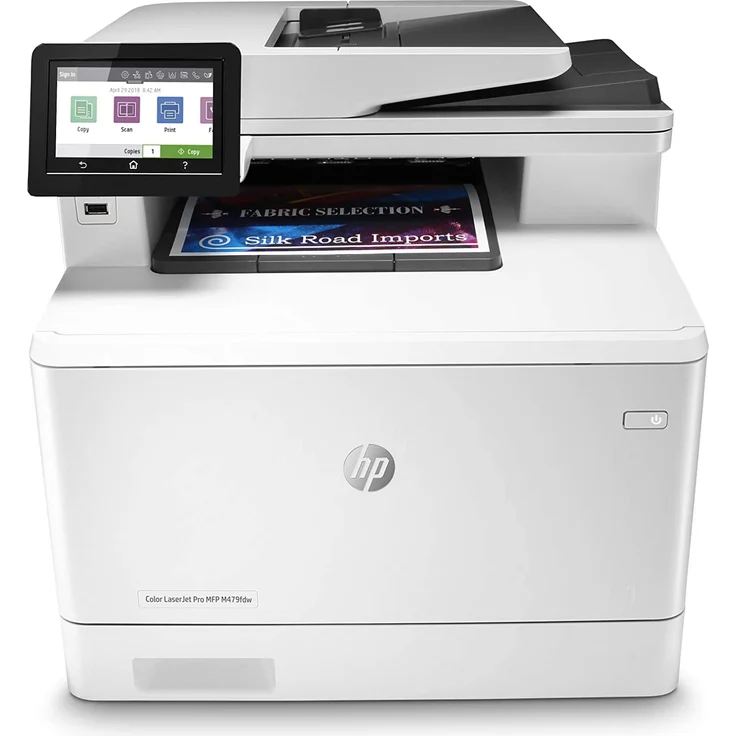 HP Color LaserJet Pro MFP M479fdw (4-in-1) Multifunktionsdrucker - (Laser) Farbe, Druckgeschwindigkeit: 27 s/w, 27 Farbe, Auflösung: 600 x 600, USB, LAN, WLAN, AirPrint, WiFi-Direct, Cloud Print (W1A80A) – Bild 1
