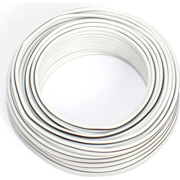 Lautsprecherkabel 2x0,75mm2 - 10m - weiss - CCA - Audiokabel - Boxenkabel