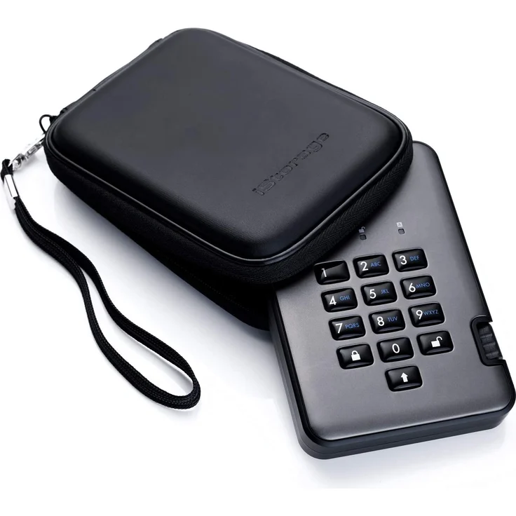iStorage diskAshur PRO² - Festplatte - verschlüsselt - 2 TB - extern (tragbar) - USB 3.1 - FIPS 197, 256-bit SHA, 256-bit AES-XTS (IS-DAP2-256-2000-C-G) – Bild 3