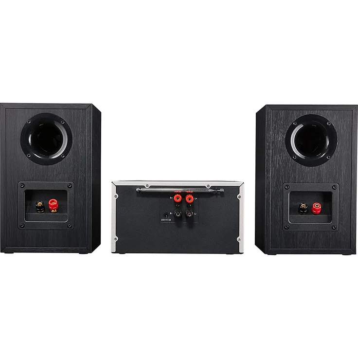 MEDION LIFE P85003 Micro Audio System DAB+ UKW Radio bluetooth cd usb schwarz, silber – Bild 5