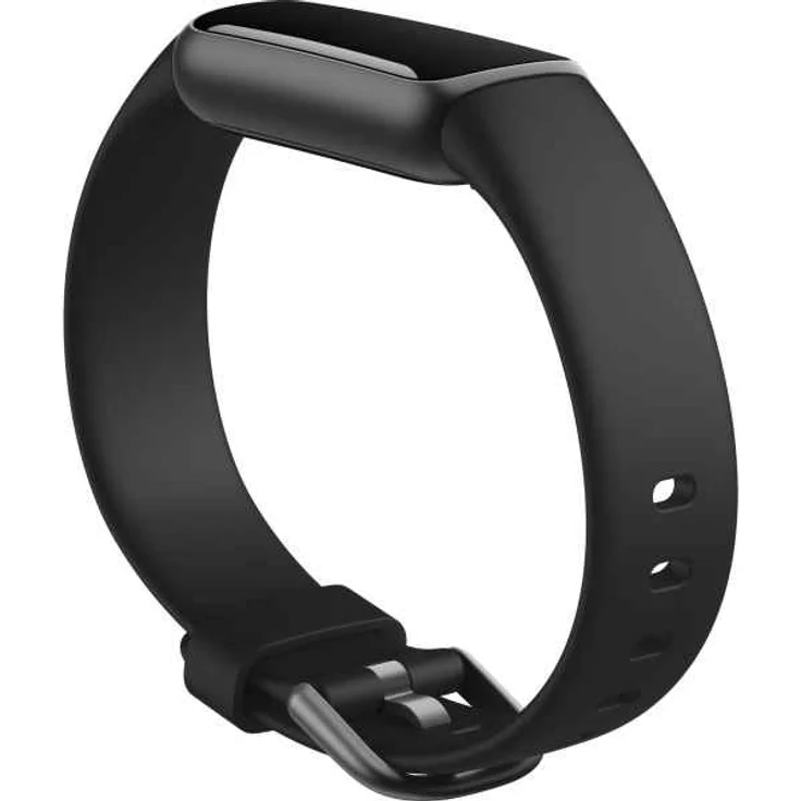 Fitbit Luxe Fitness-Tracker GPS, Damen, Einheitsgröße, Edelstahlgehäuse, Silikonarmband, Schwarz/Graphit – Bild 3