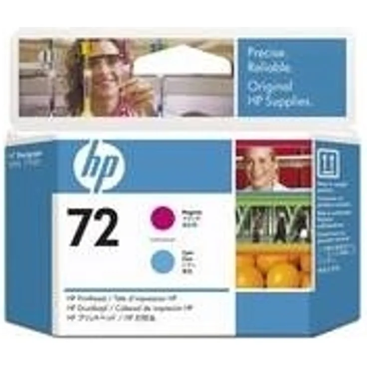 2X HP C 9383 A, C9383A - 72, NO 72, Nr 72 Original Tinte Cyan, Magenta