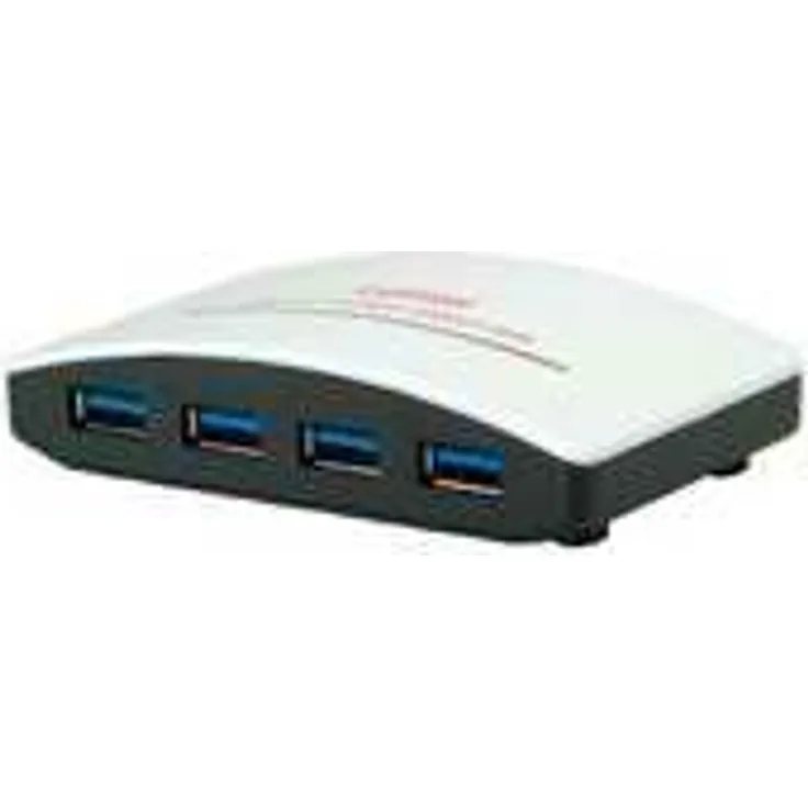 ROLINE USB 3.0 Hub (4-Port) mit Netzteil weiß-schwarz