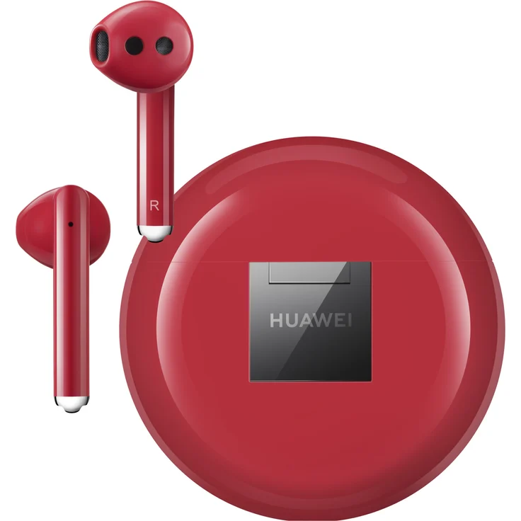 Huawei FreeBuds 3 In-Ear Kopfhörer, mit Bluetooth, Mikrofon, Noise Cancelling, rot – Bild 7