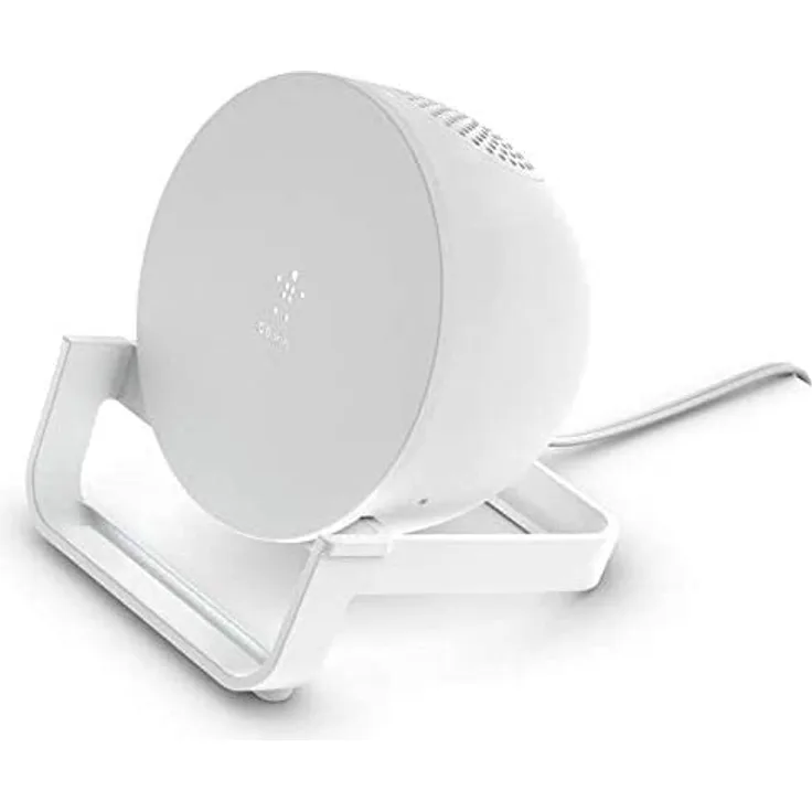 Belkin BoostCharge Wireless Charging Stand + Speaker, weiß