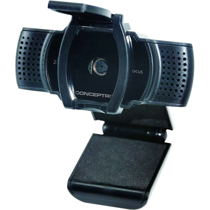 Conceptronic AMDIS 2K-Super-HD-Autofokus-Webcam mit Mikrofon - 5 MP - 2592 x 1944 Pixel - 30 fps - M-JPEG - Auto (AMDIS02B) – Bild 3