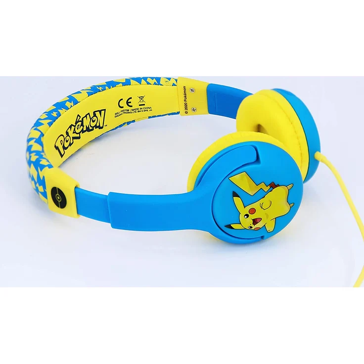 OTL Pokémon Pikachu Junior On-Ear-Kopfhörer, geeignet für Kinder, blau, gelb – Bild 2