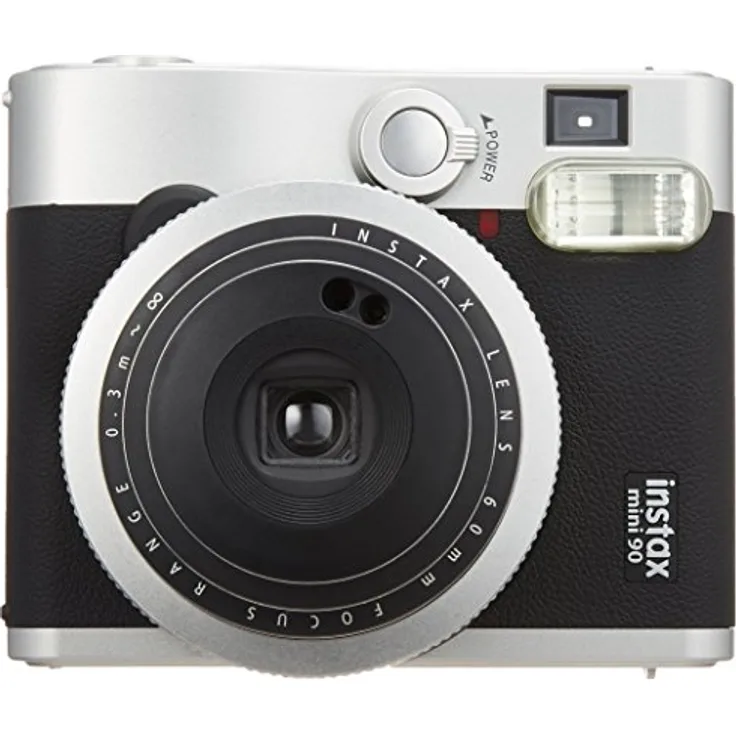 Fujifilm Instax Mini 90 Neo Classic Kamera, Sofortbildkamera, Schwarz
