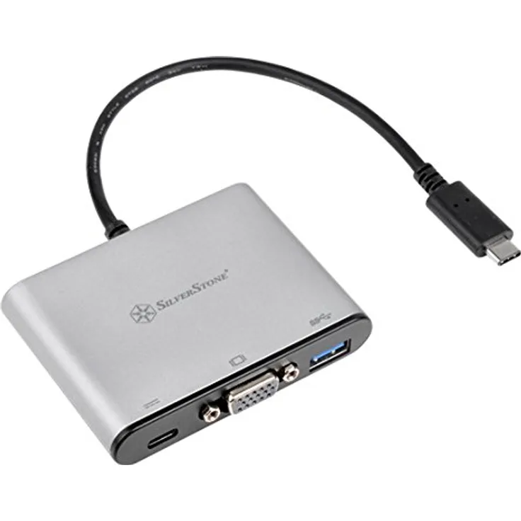 SilverStone SST-EP06C - Adapter USB 3.1 Type C zu VGA-USB Type C-USB Type A