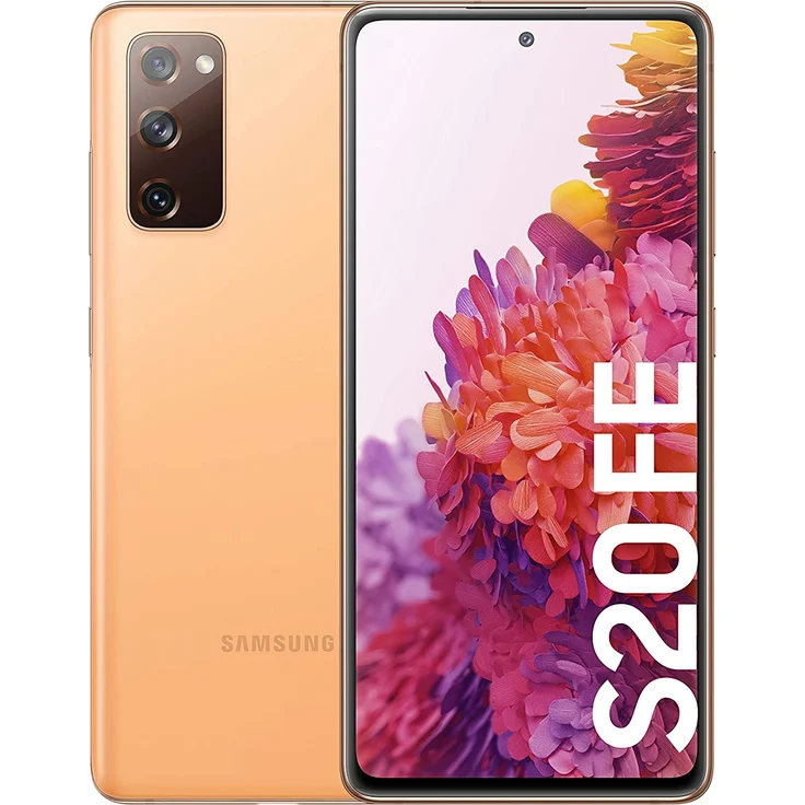 Samsung Galaxy S20 FE Smartphone 16,51cm (6,5 Zoll) AMOLED-Display, 128GB interner Speicher, 6GB RAM, Hybrid-SIM, Cloud Orange – Bild 1