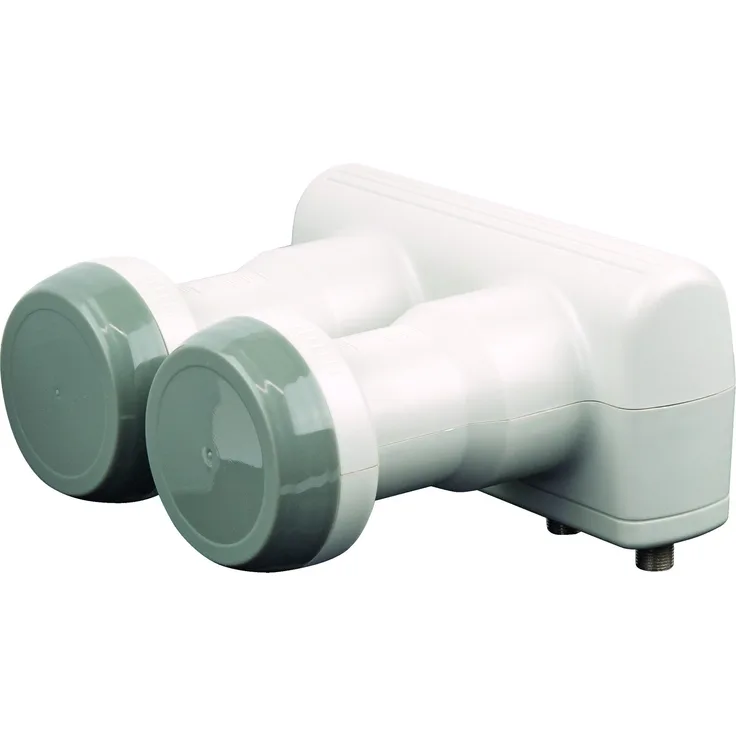 Schwaiger Monoblock Twin LNB hellgrau