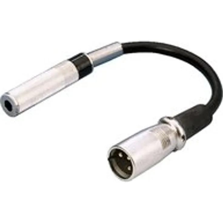 Audio Kabel 1 Jack 6,3 MM ( F ) auf 1 XLR ( M ) 15 CM Monacor MCA-15/2