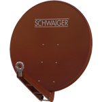 Schwaiger SPI085PR011 Aluminium Offset-Antenne 85 cm, Premiumklasse, rot