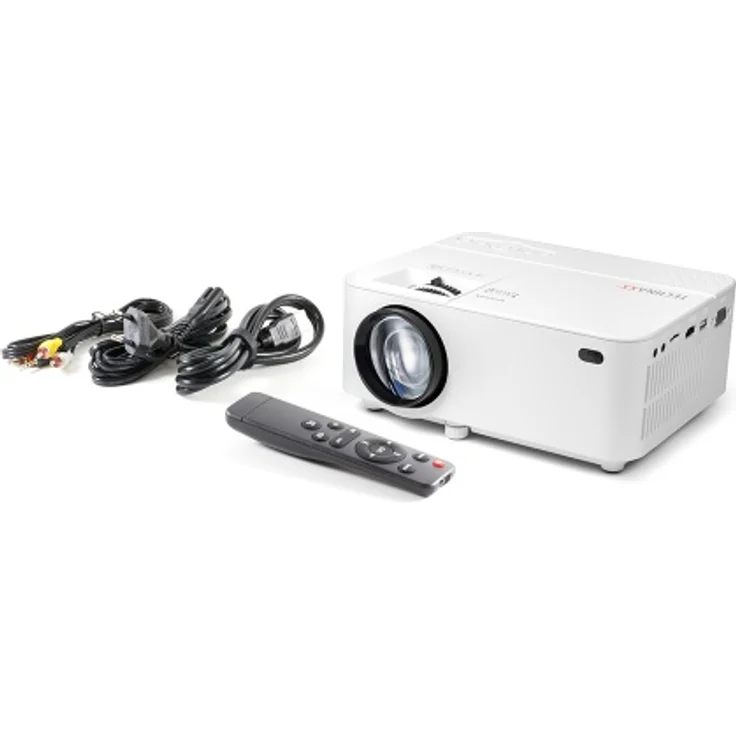 Technaxx TX-113 Mini-Beamer, LCD, Full HD (1920 x 1080), Kontrast 2000:1, 2000 ANSI-Lumen, Bildverhältnis 16:9, weiß – Bild 3