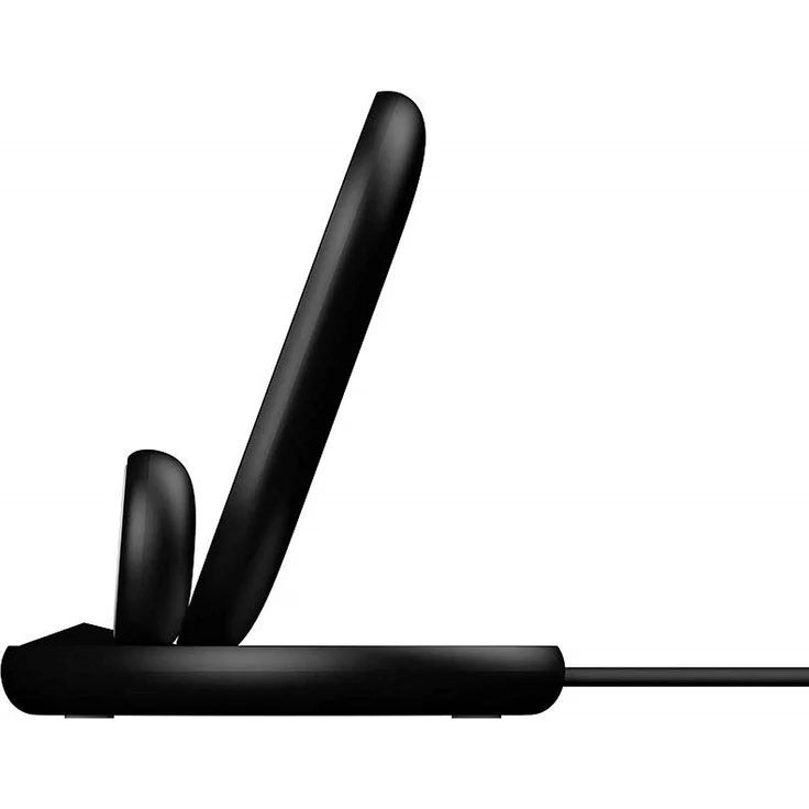 Belkin drahtloses 3-in-1 Ladegerät, kabellose 7,5-W-Ladestation, geeignet für Apple iPhone/Watch/AirPods, kabelloses Ladedock, drahtlose iPhone Ladestation, Apple Watch Ladeständer, Kombi-Ladegerät, Qi Ladestation, schwarz – Bild 3