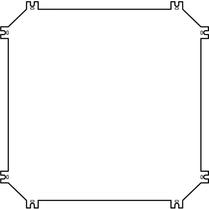 Eaton 090827 Montageplatte, Kunststoff für CI44-Gehäuse